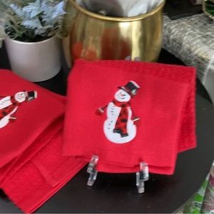 Snowman wash cloth